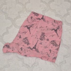 NWOT Forever 21 Pink Eiffel Tower PJ Sleep Shorts